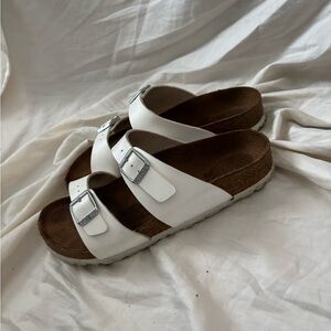 Birkenstock Sydney White Slide Sandals NWT